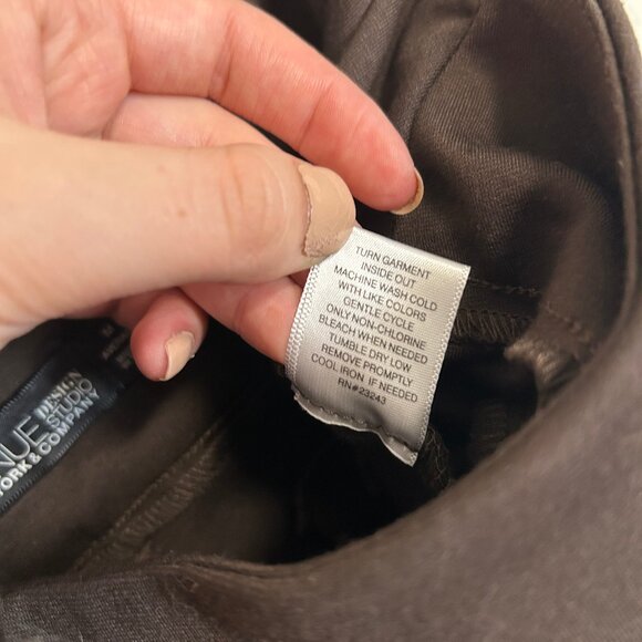 Chocolate brown slacks straight leg mid rise size M (average) EUC - Picture 4 of 4